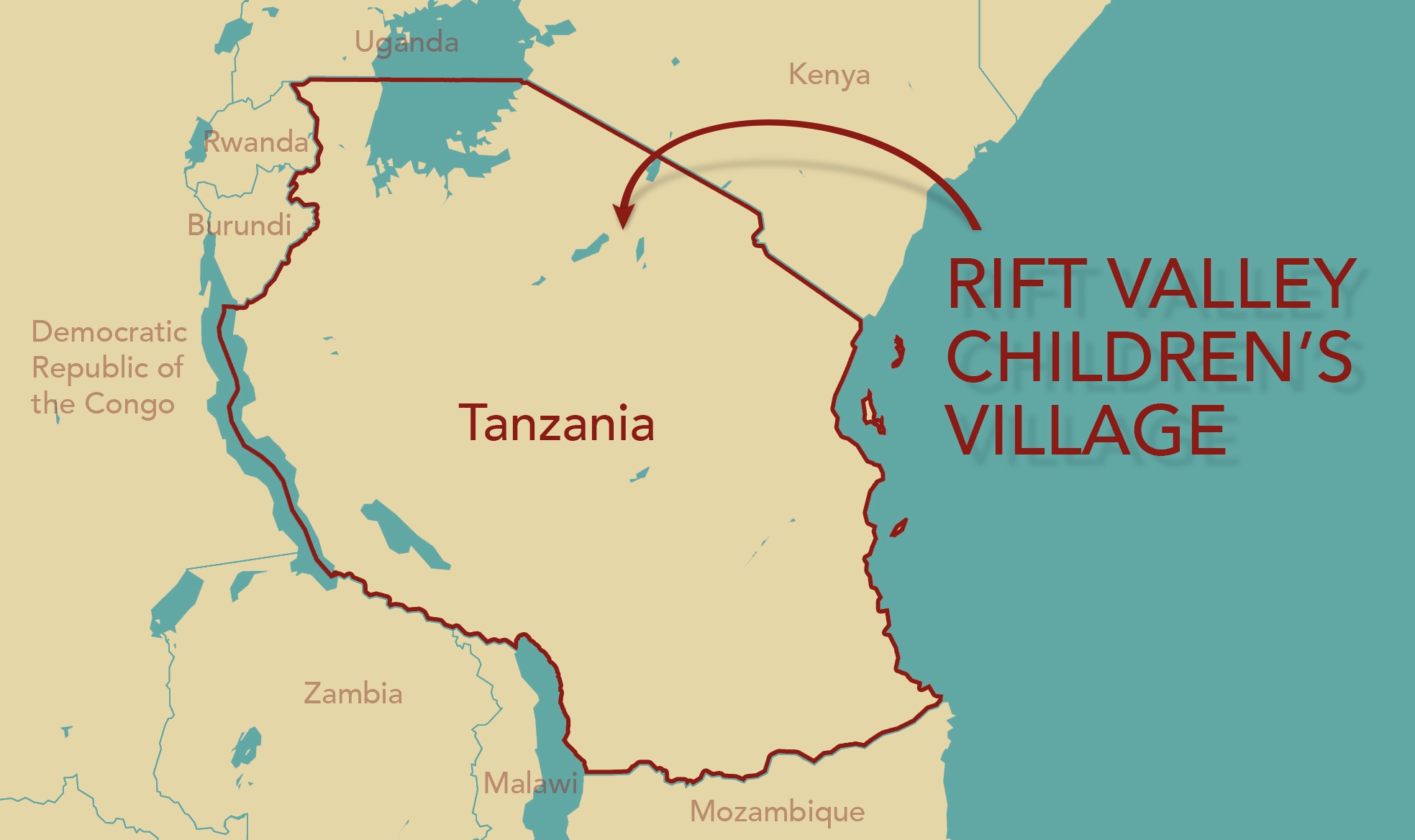 tanzania kaart